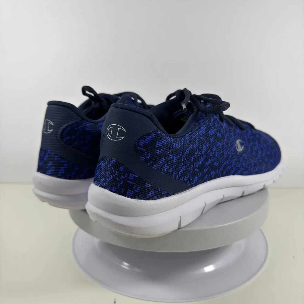 Champion Men Sneakers Memory Foam Knit Running Athletic Blue‎ Size 14 US